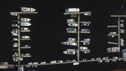 Boats near the pier
