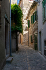 Fototapeta na wymiar narrow street in old town
