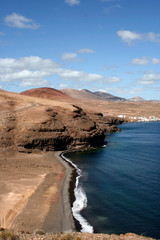 coastline in the south of lanzarote