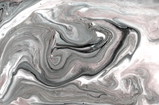 Beige marbling pattern. Golden powder marble liquid texture.