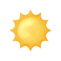 summer hot sun isolated icon