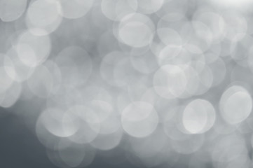 gray abstract bokeh background from nature environment. white blur abstract.  Christmas lights