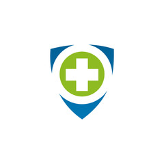 Medical and health care logo design vector template