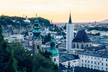 Salzburg, well known city in Austria, since 1996 listed as a UNESCO World Heritage Site.