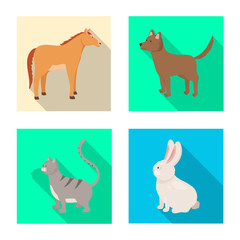 Vector design of breeding and kitchen logo. Collection of breeding and organic stock vector illustration.