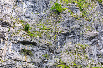 Rock formation in the mountains as a background