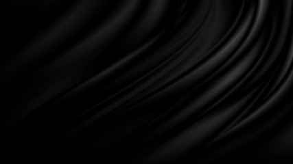 Black luxury fabric background with copy space
