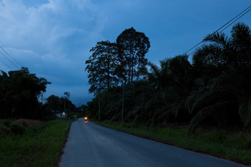 Small road on Malaysia countryside landscape