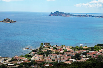 Sardinien Blick über Santa Maria Navaresse