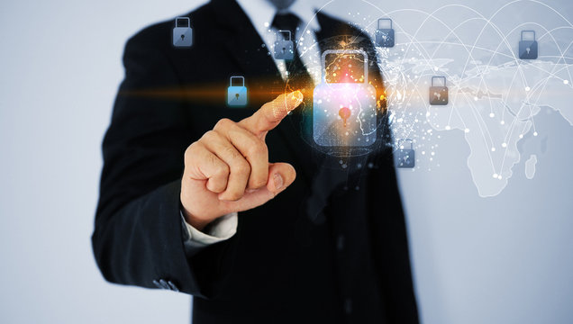 Big Data Strategy Concept. Data security