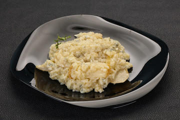 Risotto with pear and gorgonzola