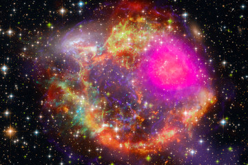 Star field in space a nebulae and a gas congestion. The elements of this image furnished by NASA.