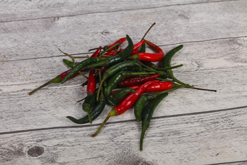 Hot and spicy Chili pepper heap