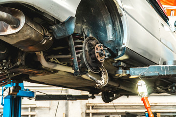 The photo of the sorted running gear of the car