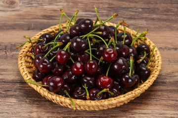 Ripe sweet tasty cherry  berry