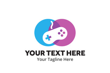 unique game simple logo creative design in flat style with color . gaming logo creative design for identity and community