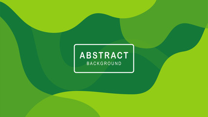 Abstract Geometric Green Background Banner