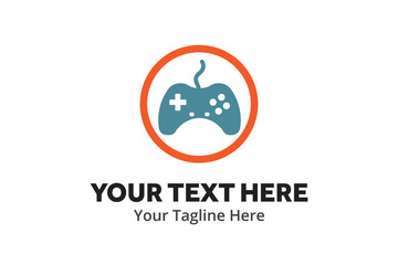 unique game simple logo creative design in flat style with color . gaming logo creative design for identity and community