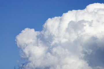 Naklejka na ściany i meble Cumulus clouds on a summer day