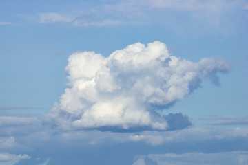 Cumulus clouds on a summer day