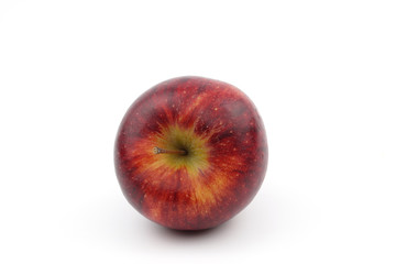 red apples on white background