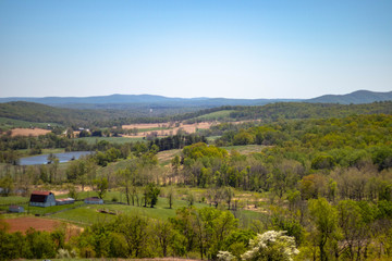 Fototapeta na wymiar Scenic view of country Sky Meadows State Park, Virginia