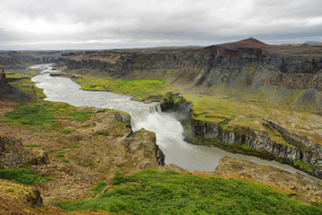 Hafragilsfoss on Jokulsa a Fjollum river, Island