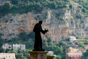Statue in Positano