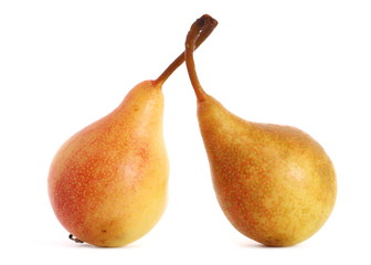 Fresh pear isolated on white background