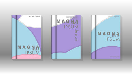 Fototapeta premium Abstract low circle shape background for corporate business annual report book cover brochure flyer poster. Eps10 vector template