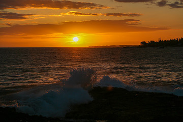 Obraz premium sunset over the sea