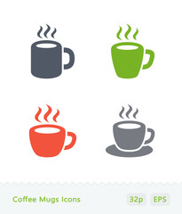 Coffee Mugs & Cups - Sticker Icons