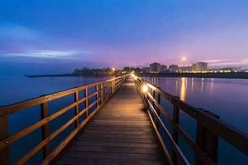 Fototapeta premium The town of Lignano Sabbiadoro
