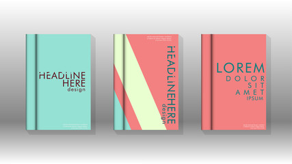 Background of abstract book cover layout. For brochures, magazines, vector templates, etc. Modern designs form geometric patterns in EPS 10