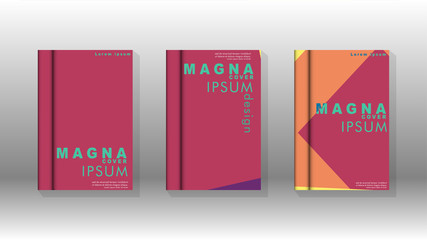 Background of abstract book cover layout. For brochures, magazines, vector templates, etc. Modern designs form geometric patterns in EPS 10