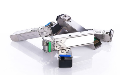 SFP Module on white background