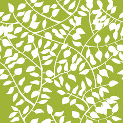 floral seamless pattern with leaves