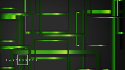 Vector Modern Abstract Squares Backgrounds . with a black and green metal color gradient. eps 10 template