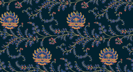 seamless vintage floral design pattern