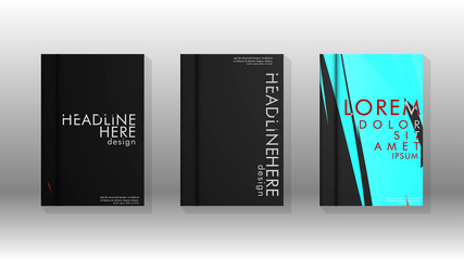 Book Cover colorful geometric backgrounds.