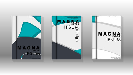 Abstract cover with liquid elements. book design concept. Futuristic business layout. Digital poster template. Design Vector - eps10