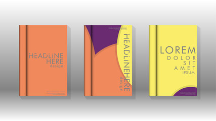 Abstract low circle shape background for corporate business annual report book cover brochure flyer poster. Eps10 vector template