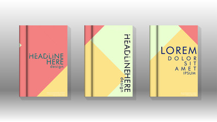 Background of abstract book cover layout. For brochures, magazines, vector templates, etc. Modern designs form geometric patterns in EPS 10