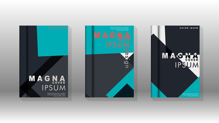 Background of abstract book cover layout. For brochures, magazines, vector templates, etc. Modern designs form geometric patterns in EPS 10