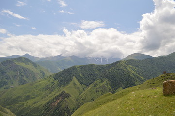 Mountains of the North Caucasus in the Russian Federation.