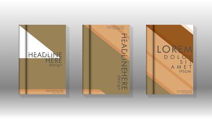 Cover book concept abstract geometric background with a combination of colors and shapes