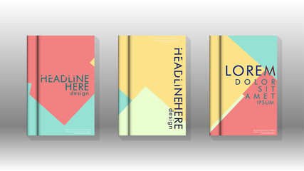 Background of abstract book cover layout. For brochures, magazines, vector templates, etc. Modern designs form geometric patterns in EPS 10