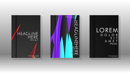 Book Cover colorful geometric backgrounds.
