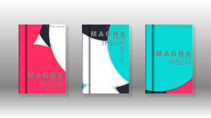 Abstract low circle shape background for corporate business annual report book cover brochure flyer poster. Eps10 vector template