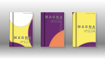 Abstract low circle shape background for corporate business annual report book cover brochure flyer poster. Eps10 vector template